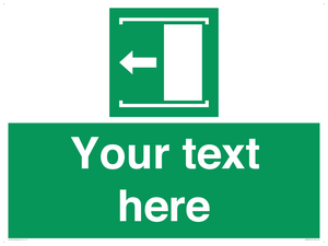 Custom Slide to Open Sign